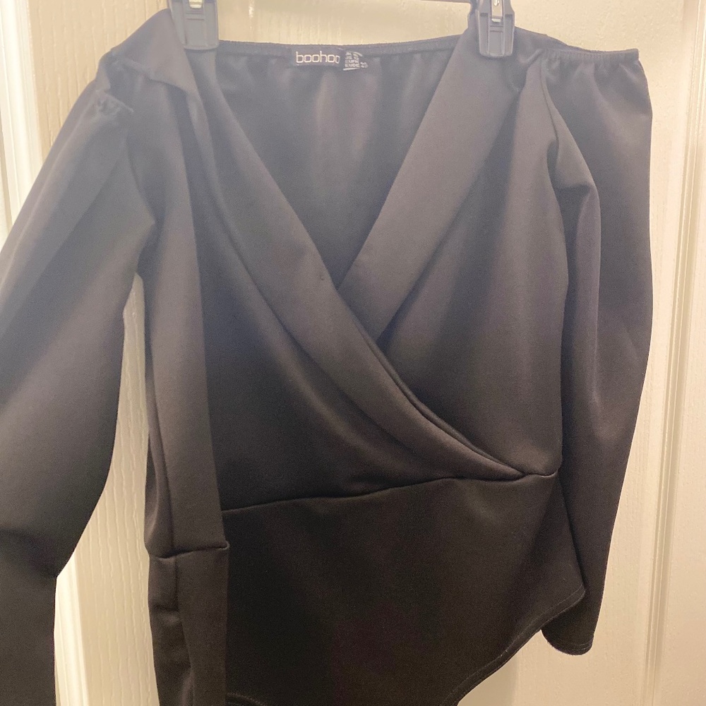 Black Off The Shoulder Bodysuit